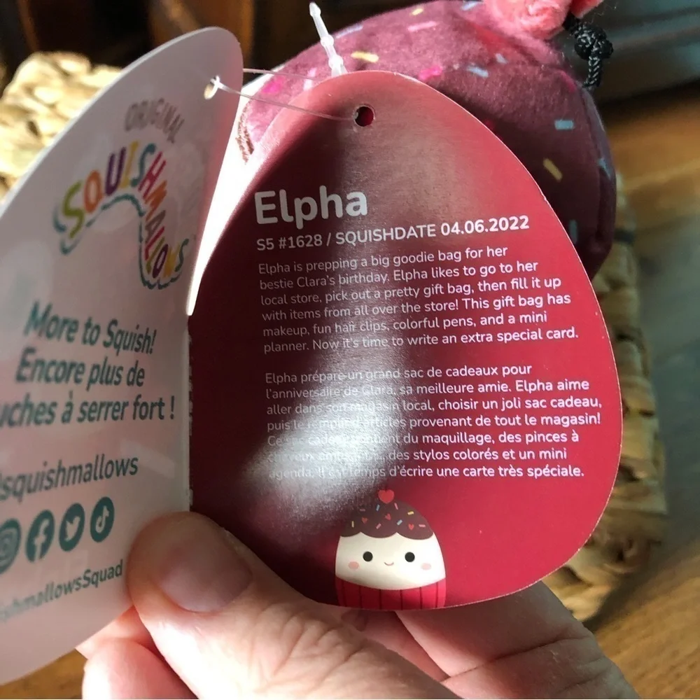Squishmallows Elpha the Cupcake Valentine’s Day, First to print Limited 5”